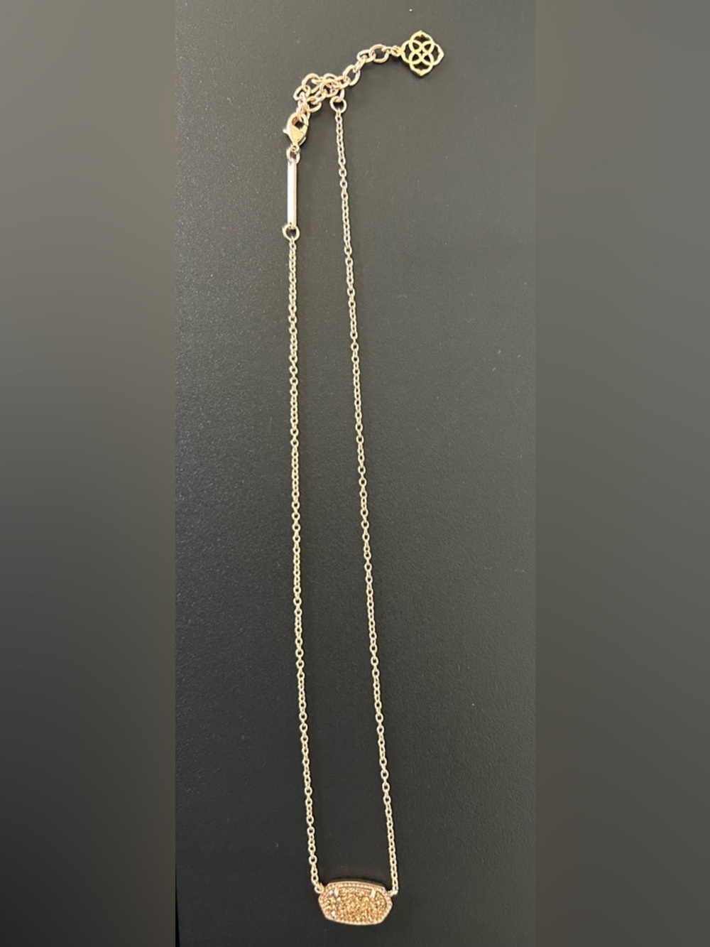 Kendra Scott Gold Pavé Elisa Pendant Necklace